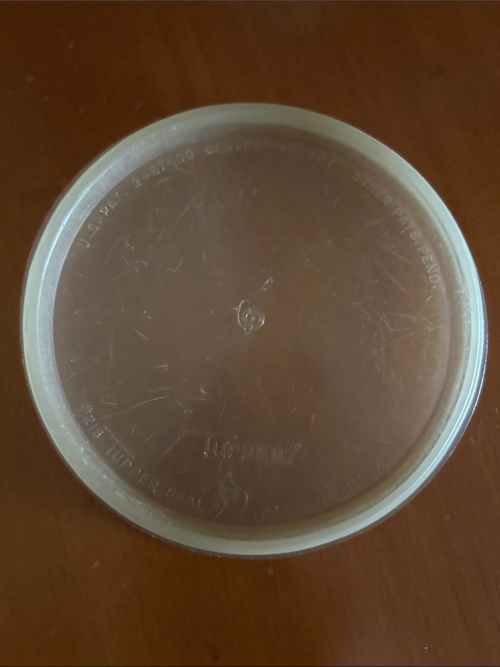 Vintage Tupperware lid